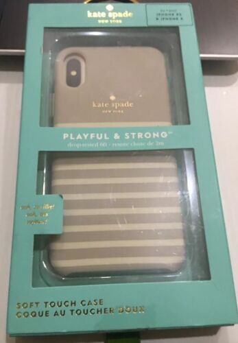 Kate Spade Phone Case IPhone X Snd XS Cream Stripe