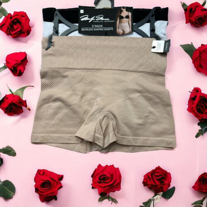 Marilyn Monroe 3 Pcs~Sz M~Shapers Seamless Shaping Shorts MM7574~GREAT FIT! WOW