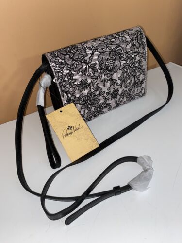 Patricia Nash Lanza Fall Tapestry Leather XBDY Clutch, Wristlet Convertible Flap