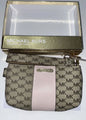 Michael Kors Women’s Belt  Fanny Pack MK Signature Logo PINK/BROWN/BEIGE - L/X