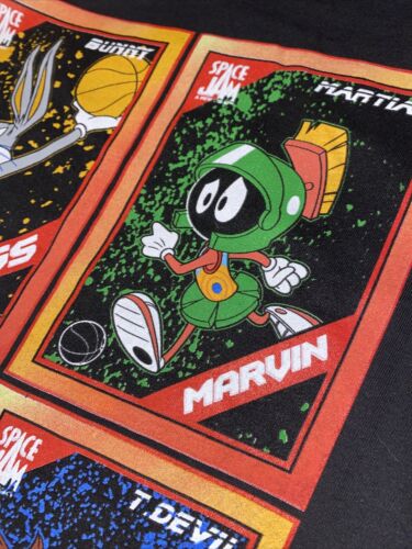 SPACE JAM - New Legacy Black T-Shirt XL  Bugs, Taz, Daffy, Marvin - Tune Squad
