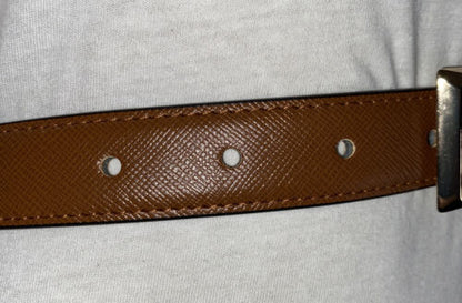 MICHAEL KORS BELT REVERSIBLE LUGGAGE/GOLD "SKINNY" BEAUTIFUL GOLD MK BUCKLE WOW!
