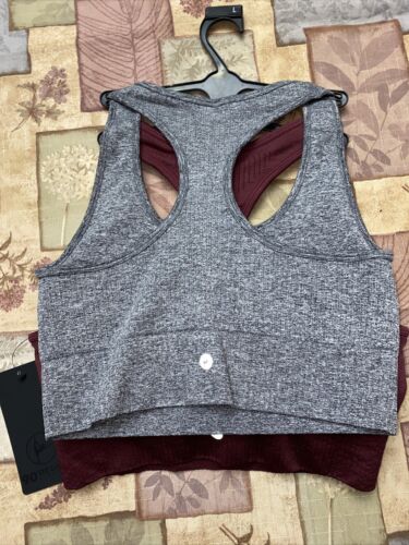 90 Degree By Reflex High Perform. Full Support Sport  Bra Set-Two Large MSRP$58