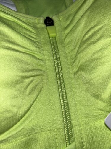 90 Degree By Reflex High Perform~Full Support Sport Bra 2 Set~Green&White~Large