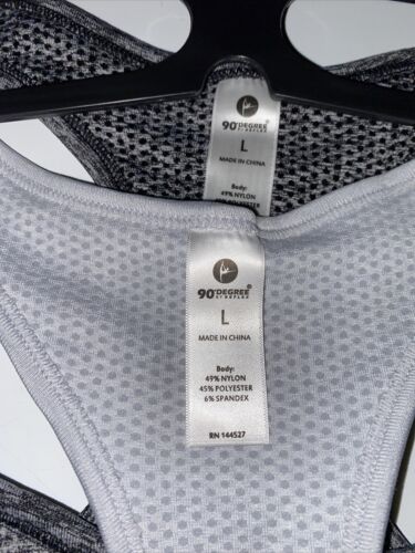 90 Degree By Reflex High Performance Full Support Sport  Bra Set-Two L- MSRP$58