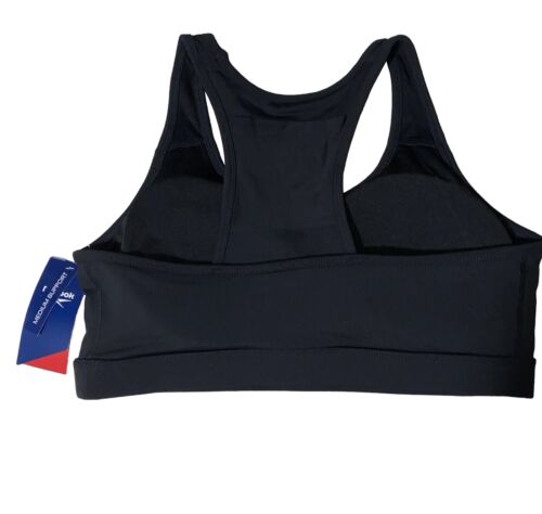 Reebok REW202BR01004~ Sport Bra Racerback~Black & White~Medium Support~ Size XL