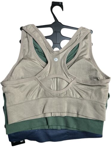 90 Degree By Reflex 3 Pack~High Performance~Full Support Sport  Bra L~MSRP$78