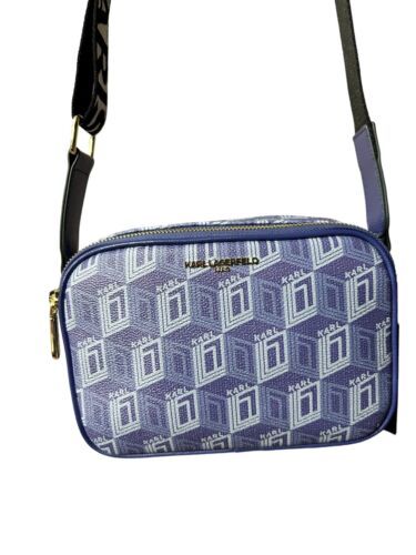 KARL LAGERFELD PARIS MAYBELLE  DUO CAMERA CROSSBODY NWT 178$