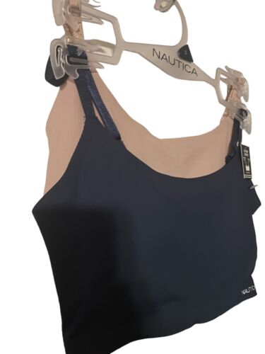 NÁUTICA 2PACK INTIMATES NT2101 SIZE L BRAS LASER CUT RETAIL $48 BEAUTIFUL!
