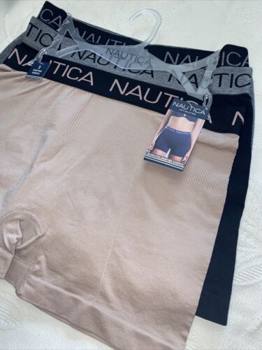 NAUTICA INTIMATES NT4027 - 3 PACK  SUPER SOFT BOYLEGS SEAMLESS  SHORTS GREAT FIT