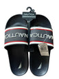 New NAUTICA Cortlan Size 8 Navy / Red with White Logo Slide Men's Sandals~GREAT!