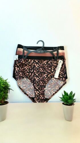 NICOLE MILLER~5 Pack FIT PANTIES~NO SHOW MID-RISE MULTICOLOR~ALL SIZES~GREAT FIT