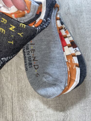 FRIENDS TV SERIES ~ Womens No Show Socks Pack of 10 Size 4-10~ FANTASTIC & CUTE!
