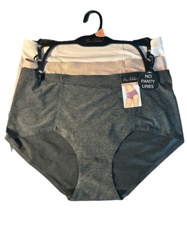 PRIMA VALENTINA 3 Pack PANTIES BRIEFS HI-CUT~77309~MULTICOLOR~SEAMLESS MF~LARGE