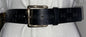 MICHAEL KORS BELT BLACK GENUINE LEATHER STAMPED LOGO GOLD BUCKLE BEAUTIFUL!!