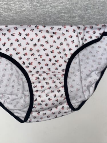 LAURA ASHLEY Intimates Cotton-Spandex Brief Panties~Size L~5 pair Style LS9221