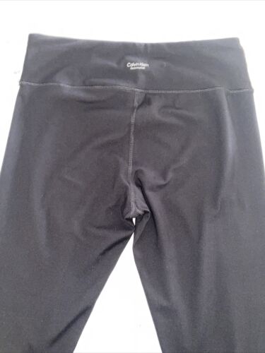 Calvin Klein Women's Logo Print Performance Legging PFSP6553 Black/White Size XL