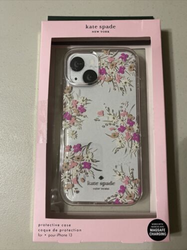 Kate Spade iPhone Case 13 ~ Floral Metallic Rhinestones So Beautiful 🤩
