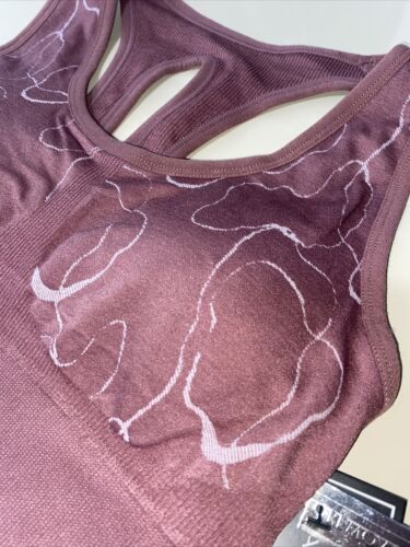 Women's Tahari Sport Rose Pink Sports Bra Size M G1 Removable Cups NEW-UNIQUE!