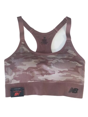 NEW BALANCE Women's Sports Bra ~MEDIUM IMPACT~Style 116718~DARK OXIDE~ALL SIZES