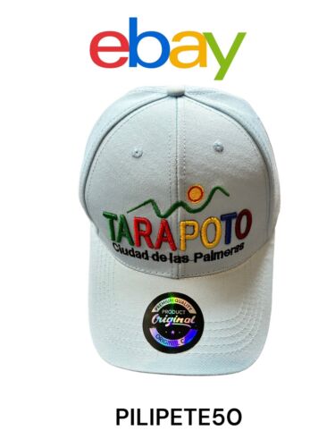TARAPOTO~Peruvian Amazon Side~Hat Cap Blue Embroidered Multicolor Strap Back NEW