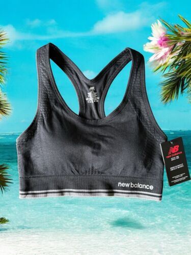 NEW BALANCE~Sports Bra~Medium Impact~Black & Heather Gray~ALL SIZES~ GREAT FIT!