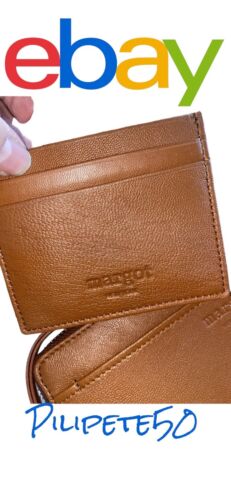 Margot New York leather Gabby Wristlet Wallet & Joyce Card-Case Style# MG3001-CR
