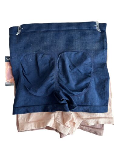 NÁUTICA Shaping Seamless Slip Shorts Size L~2 pair NT7016 ~TAMES YOUR TUMMY!