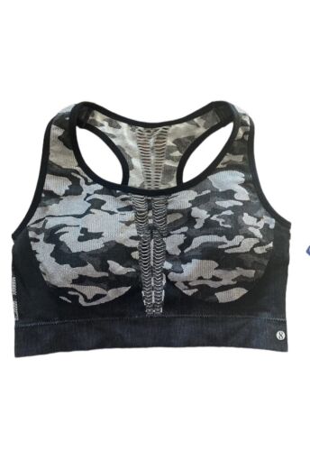 LAYER 8 MAX. SUPPORT SIZE 1X SPORT BRA  CAMOUFLAGE GRAY/CHARCOAL/BLACK LWB0103X