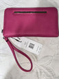 STEVE MADDEN WALLET WRISTLET ORGANIZER PINK SMOOTH TEXTURED MD1000X Beautiful!