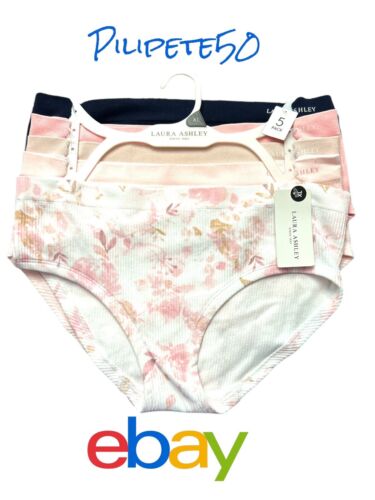 LAURA ASHLEY~5 Pack FIT PANTIES HIPSTERS ~MULTICOLOR~# LS6800~ Size XL~GREAT FIT