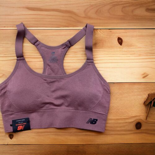 New Balance Medium Impact Sports Bra Style #112009 DARK OXIDE (Mauve)Size MEDIUM