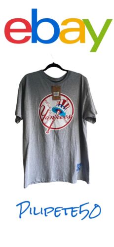 New York Yankees Mitchell & Ness Cooperstown Collection T-Shirt L Gray NWT