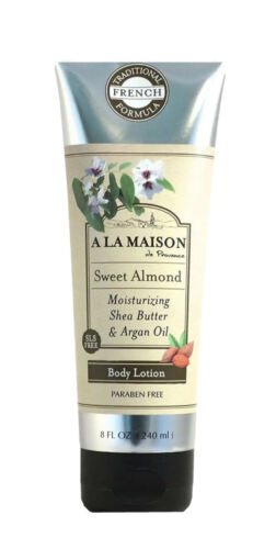 A LA MAISON Sweet Almond Hand and Body Lotion Shea Butter Argan Oil 8oz