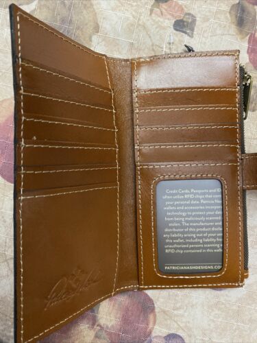Patricia Nash P87401 Nazari Tan Leather Wallet - Tan Beautiful!! NIB