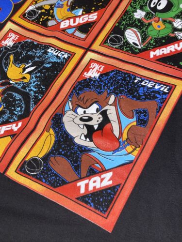 SPACE JAM - New Legacy Black T-Shirt XL  Bugs, Taz, Daffy, Marvin - Tune Squad