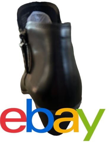 Frye Women’s Black Leather Judith Double Zip Heeled Booties Side Zips US 9.5 NWT