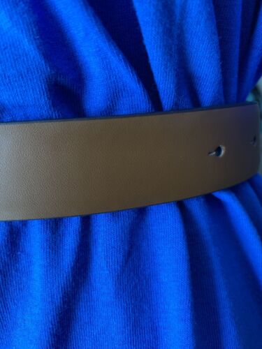 MICHAEL KORS BELT REVERABLE BLUE FLORAL MK LOGO/LUGGAGE GOLD MK BUCKLE MSRP $68❤