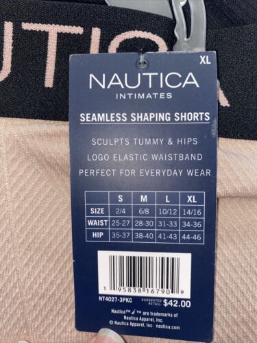 NAUTICA INTIMATES NT4027 - 3 PACK  SUPER SOFT BOYLEGS SEAMLESS  SHORTS GREAT FIT
