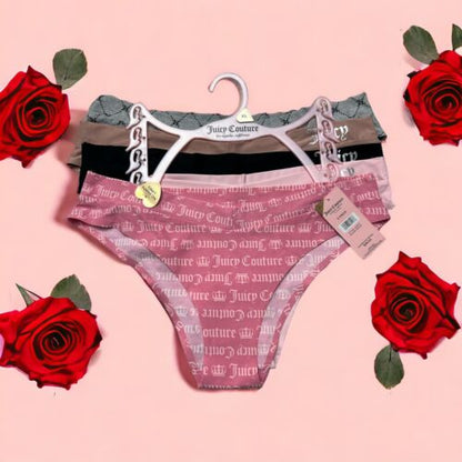 Juicy Couture 5-Pack Cheeky Seamless Panties size XL logo