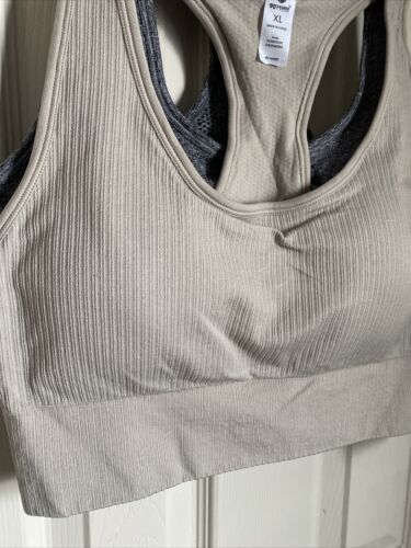 90 Degree By Reflex High Performance Full Support Sport  Bra Set-Two XL- MSRP$58