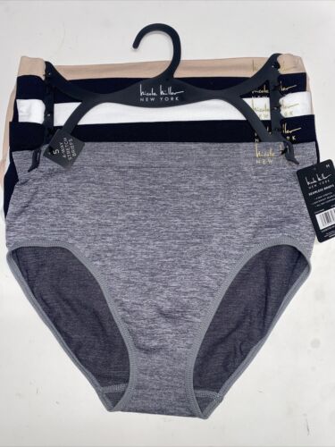 NICOLE MILLER~5 Pk~Seamless Designer Briefs~No Panty Lines~ UNIQUE & SEXY~MEDIUM