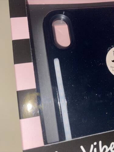 LuMee Duo Instafame Lighted Cases For IPhone Xs X Case Black Glitter UNIQUE~NEW