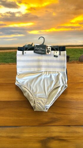 Marilyn Monroe 2pc MM7157~Elastic Belly Band~Hi Waist Shaping Briefs~L~GREAT !