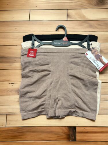 Skinnygirl Shaping Seamless Shorts Size XL 3 Pairs~Style SG7016~TAMES YOUR TUMMY