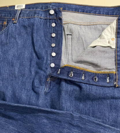 Levi's 501 Men’s Button fly Original Stretch Denim Blue Jeans 44W X 32 L