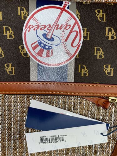 Dooney & Bourse Women's New York Yankees  Stadium Signature Wristlet MLB~REAR!