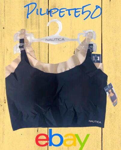 NÁUTICA 2PACK INTIMATES LOUNGE SIZE 2XL BRAS LASER CUT NT2066~BEAUTIFUL!