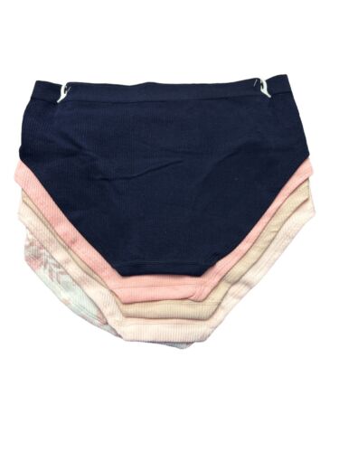 LAURA ASHLEY~5 Pack FIT PANTIES HIPSTERS ~MULTICOLOR~# LS6800~ Size XL~GREAT FIT