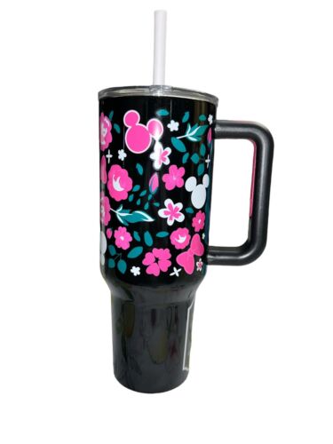 Disney Minnie Mouse 40 Oz. Drink Tumbler With Straw New